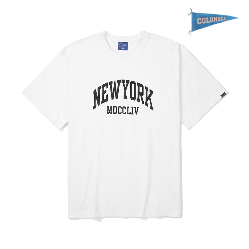 [컬럼비아 유니버시티] 뉴욕 MDCCLIV S/S 티셔츠 화이트