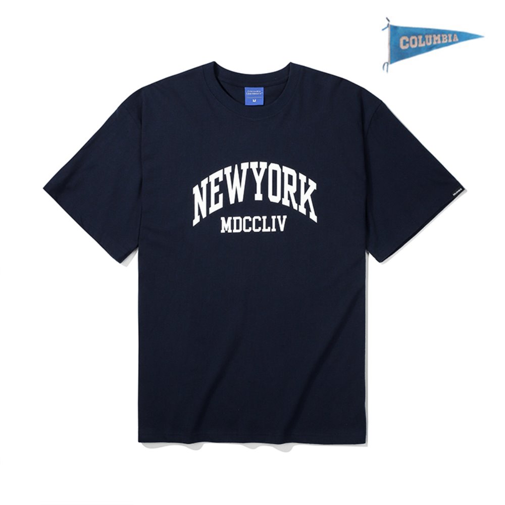 [컬럼비아 유니버시티] 뉴욕 MDCCLIV S/S 티셔츠 네이비
