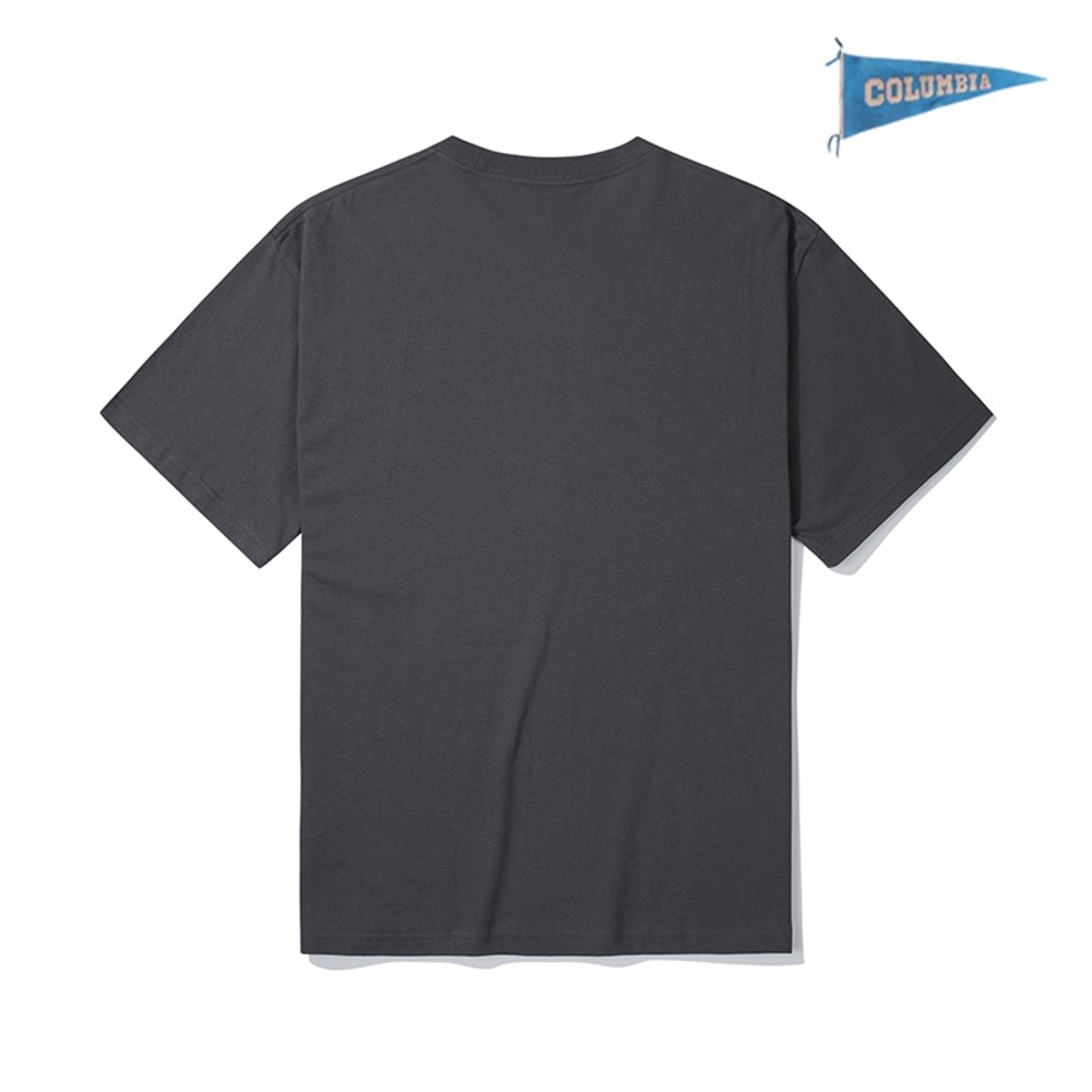[컬럼비아 유니버시티] 60S 컬럼비아 플래그 반팔 티셔츠 차콜