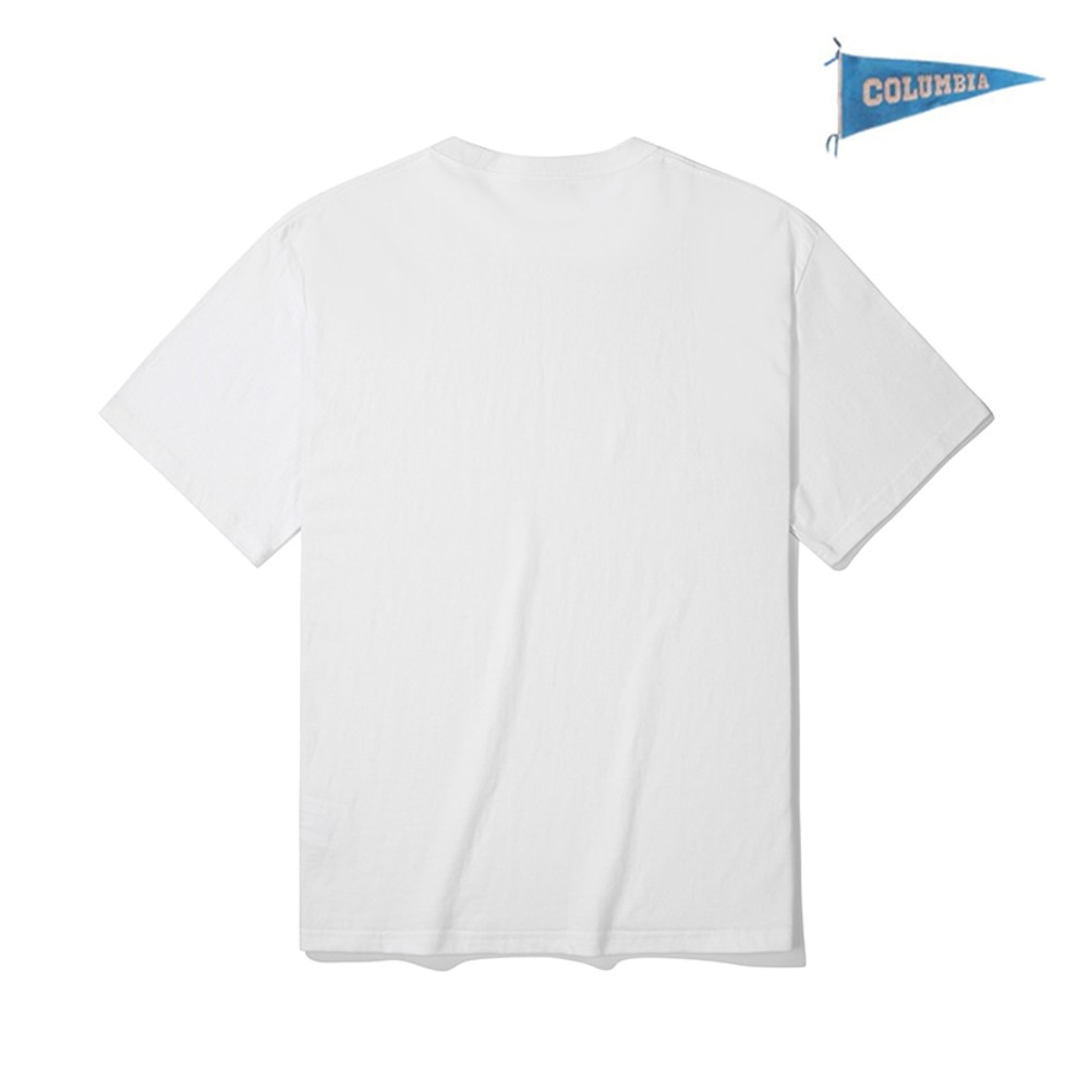 [컬럼비아 유니버시티] 60S 컬럼비아 플래그 반팔 티셔츠 화이트
