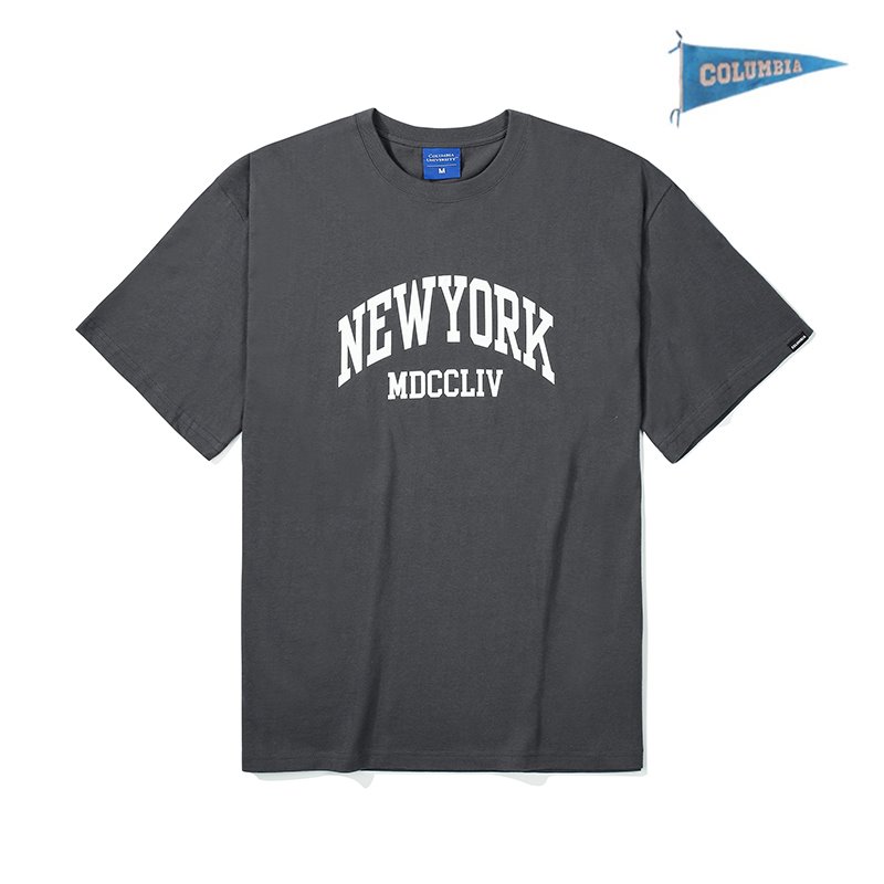 [컬럼비아 유니버시티] 뉴욕 MDCCLIV S/S 티셔츠 차콜