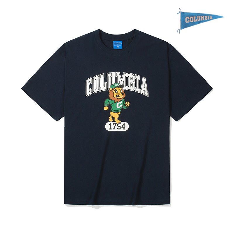 [컬럼비아 유니버시티] 80S 로어이 레트로 S/S 티셔츠 네이비